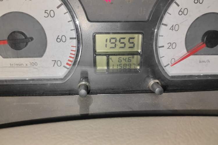 Used Citroen Elysee 2012 Sedan 1.6L Manual Tech Model CNG Odometer Close Up