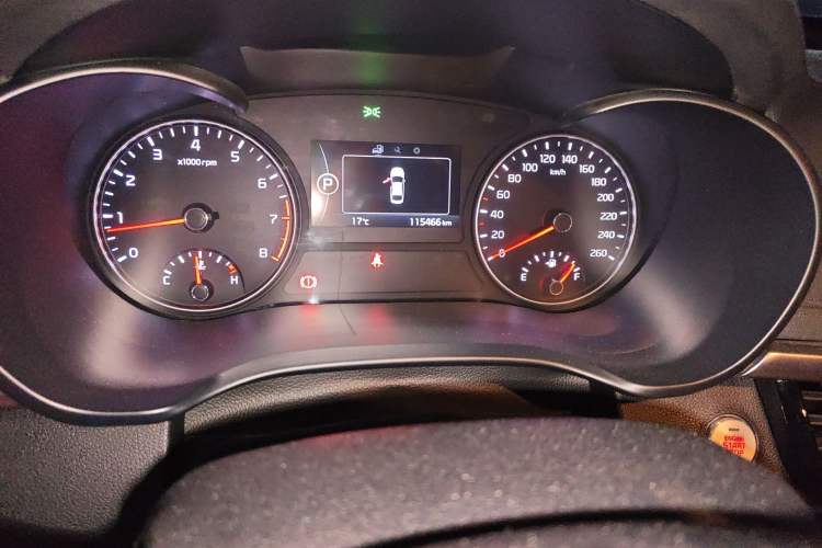 Used Kia K5 2016 2.0L Automatic LUX Odometer Close Up