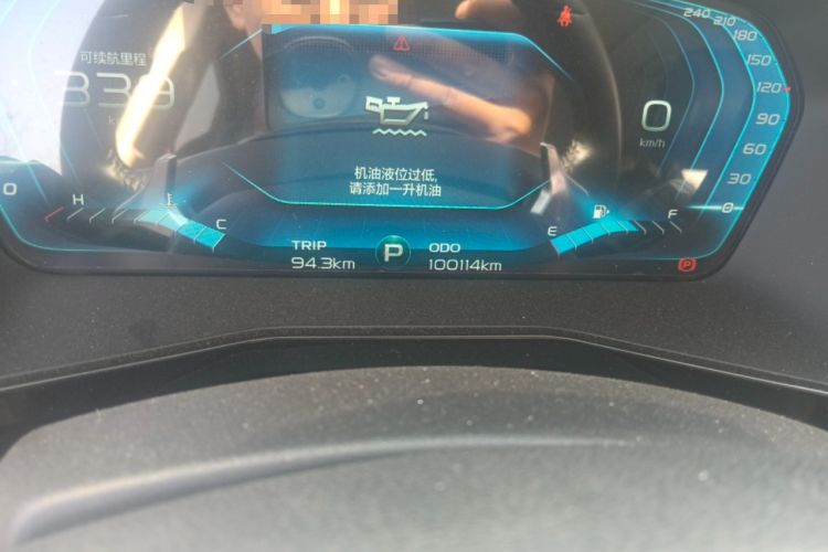 Used Geely Auto Monjaro 2019 350T YAOXINGZHE Odometer Close Up