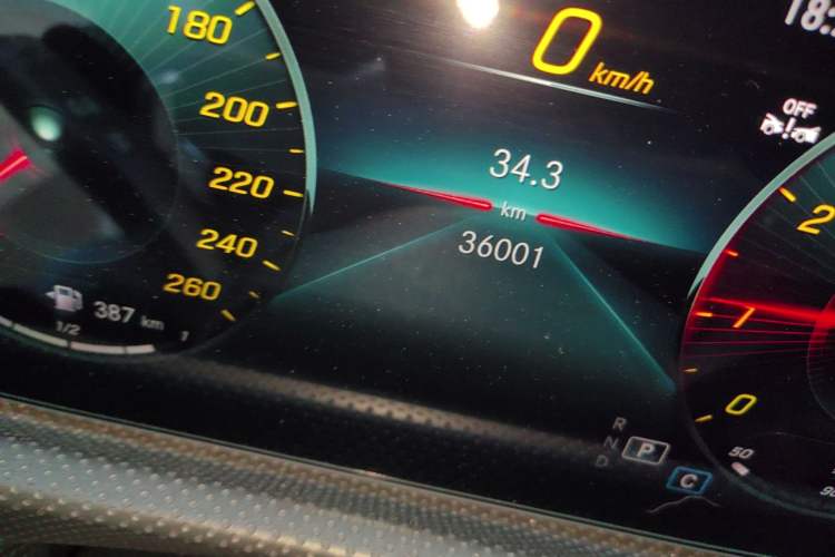 Used Mercedes-Benz A-Class 2022 Restyled A 200 L Sport Sedan Fashion Version Odometer Close Up