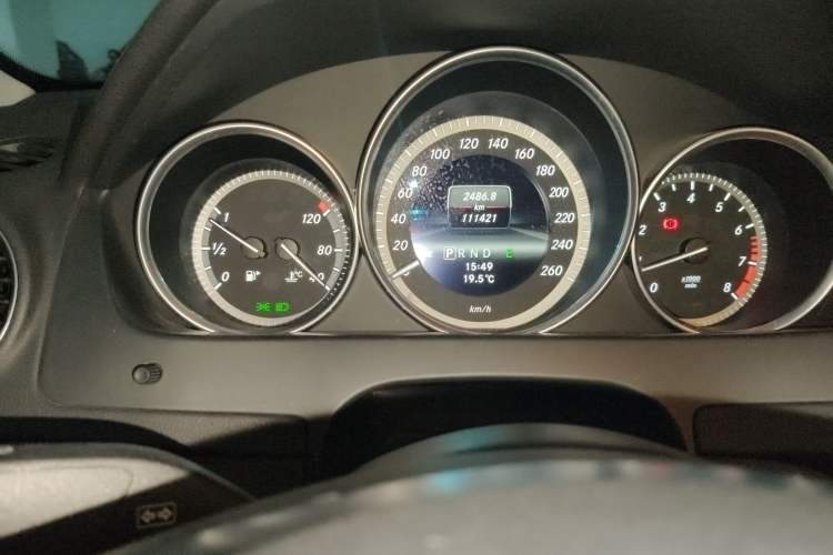 Used Mercedes-Benz C-Class 2013 C 180 CGI Classic Odometer Close Up