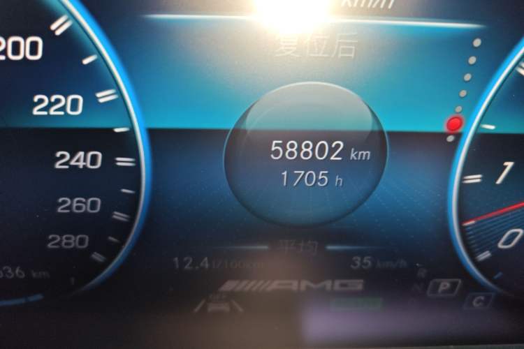 Used Mercedes-Benz GLE AMG 2022 AMG GLE 53 4MATIC+ Odometer Close Up