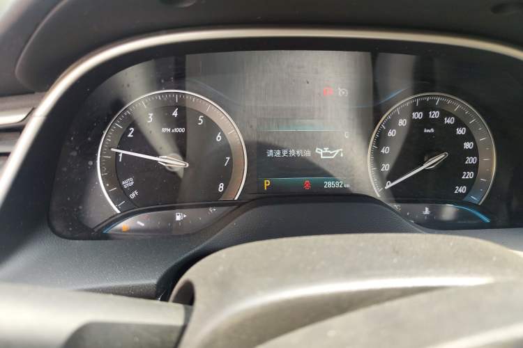 Used Buick GT 2021 Revised Version Flagship 1.5L Automatic Elite Edition Odometer Close Up