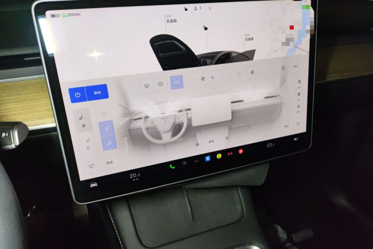 Used Tesla Model Y 2022 Rear-Wheel-Drive Version Audio And AC Panel