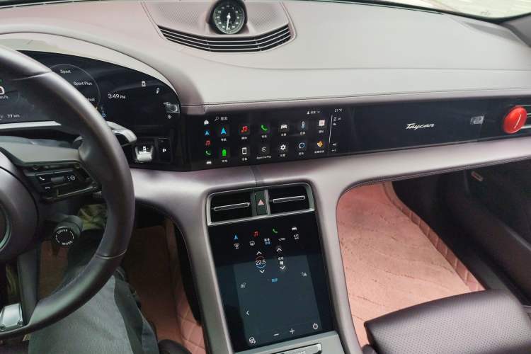 Used Porsche Taycan 2020 Taycan Audio And AC Panel