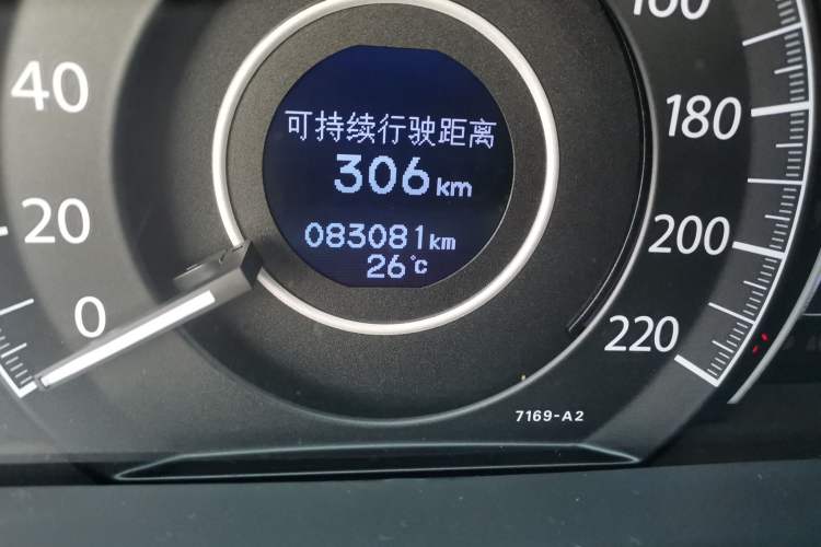 Used Honda CR-V 2015 2.4L four-wheel drive luxury version Odometer Close Up