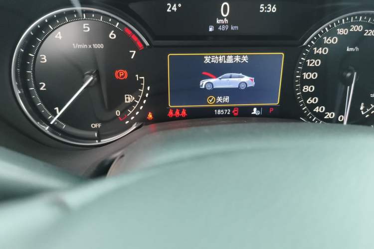 Used Cadillac CT5 2023 28T Luxury Edition (Standard Version) Odometer Close Up