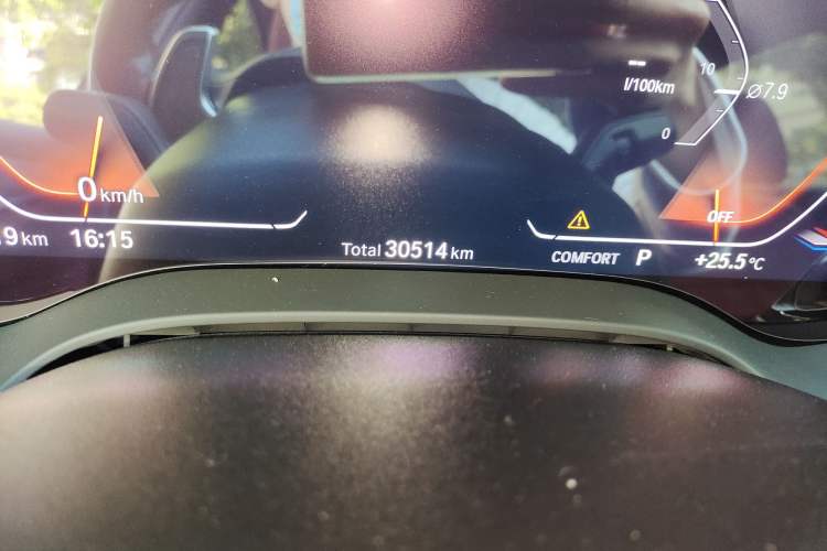 Used BMW 5 Series 2023 530Li Luxury Edition M Sport Package Odometer Close Up