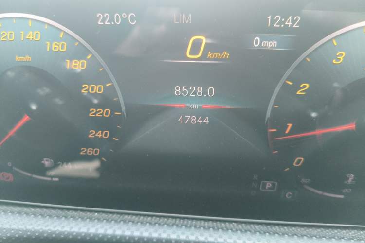 Used Mercedes-Benz CLA 2022 CLA 200 Odometer Close Up