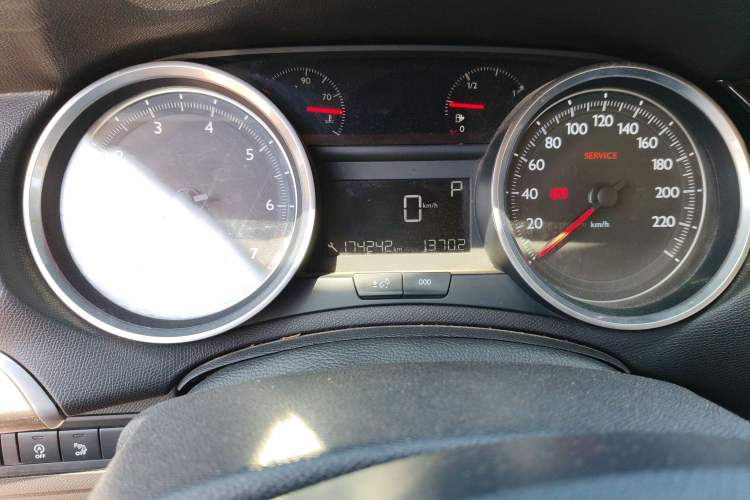 Used Peugeot 408 2018 Revised 350THP Automatic Luxury Edition Odometer Close Up