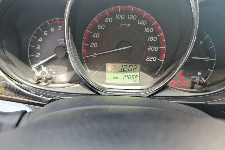 Used Toyota Vios 2021 1.5L CVT Innovation Edition Odometer Close Up