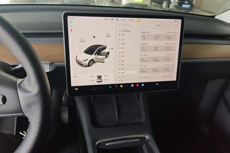 Used Tesla Model Y 2021 Long-Range All-Wheel-Drive Version 3D7 Audio And AC Panel