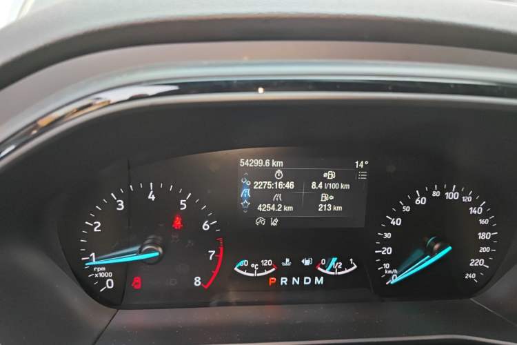 Used Ford Focus 2020 Sedan EcoBoost 180 Automatic ST Line Odometer Close Up