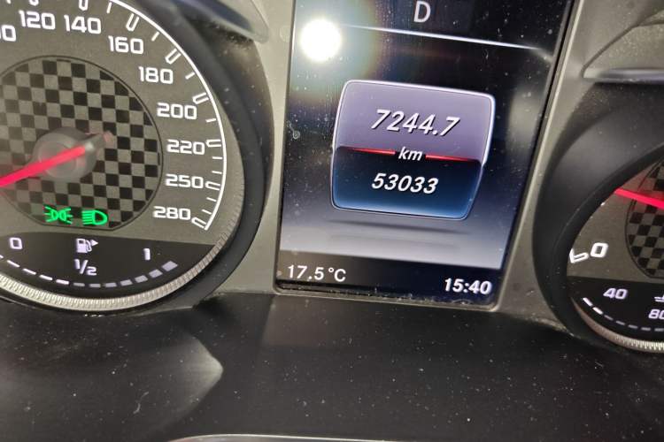 Used Mercedes-Benz GLC AMG 2017 AMG GLC 43 4MATIC Odometer Close Up