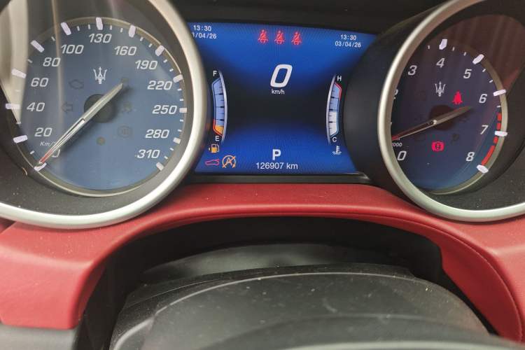 Used Maserati Ghibli 2018 Revised Version 3.0T Standard Edition Odometer Close Up