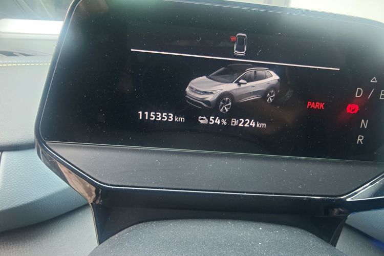 Used Volkswagen ID.4 X 2021 Pro Smart Long-Range Edition Odometer Close Up