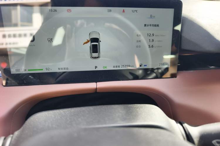 Used CHANGAN UNI-Z New Energy 2024 Blue Whale Smart Electric iDD 125km Leading Model Odometer Close Up