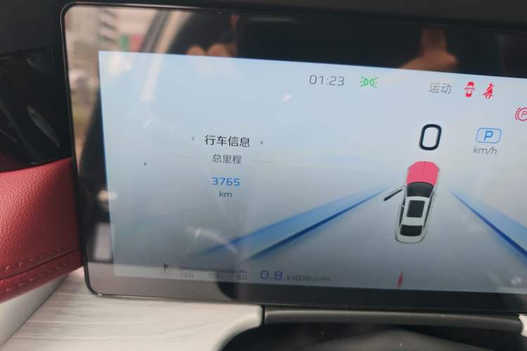 Used Hongqi H5 2024 2.0T Automatic Smart Connect Flagship Edition Odometer Close Up