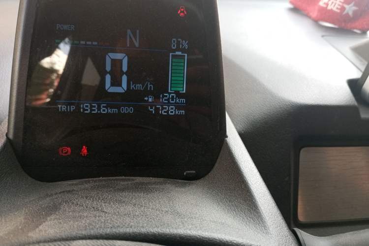 Used Baizhi New Energy Daxiong 2022 10.36kWh Le Xiong Odometer Close Up