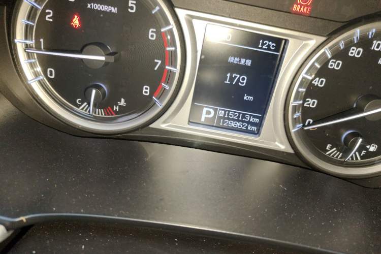 Used Suzuki Vitara 2016 1.4T Automatic Two-Wheel Drive Elite Model Odometer Close Up