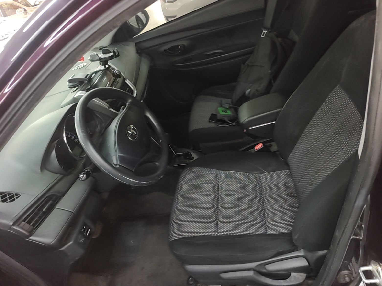 Vordere Reihe im Auto