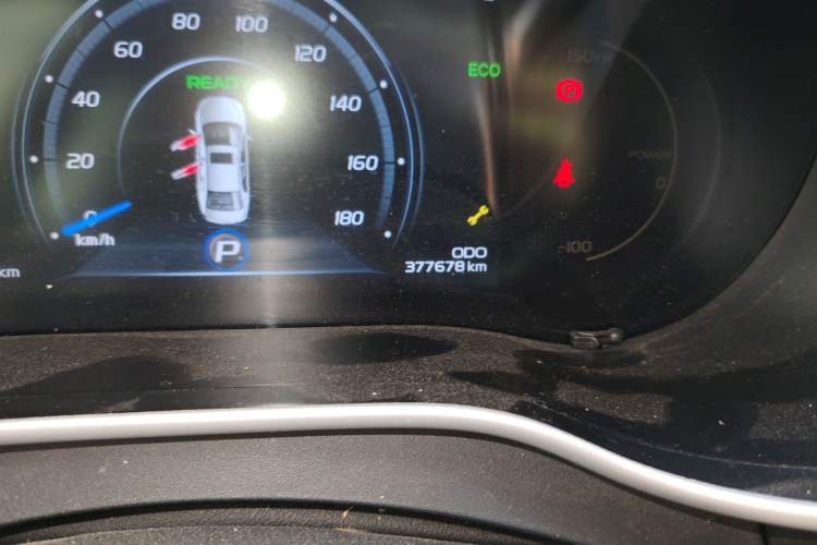 Used Geely Auto Emgrand New Energy 2018 EV450 Ambition Model Odometer Close Up