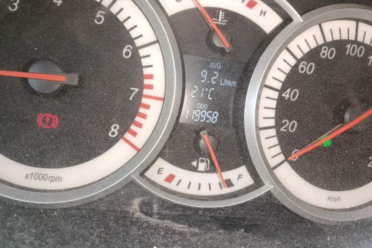 Used Suzuki Liana A6 2015 Hatchback 1.4L Manual Ideal Model Odometer Close Up