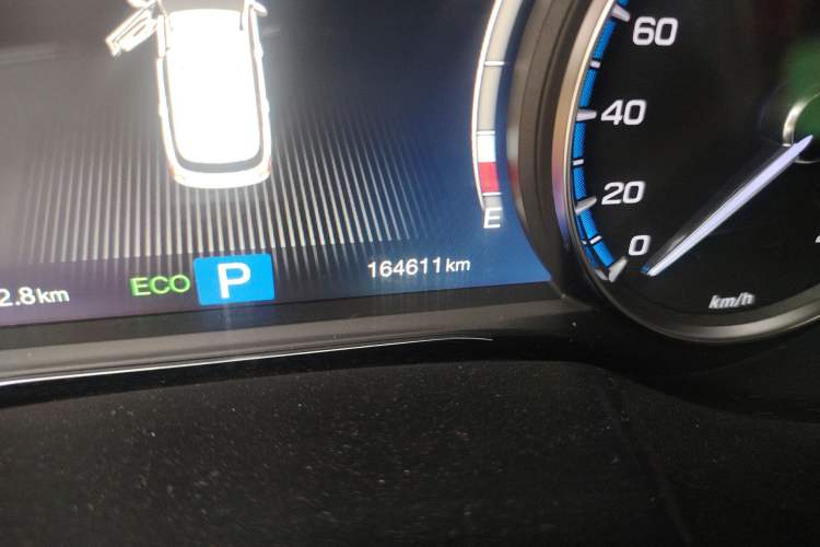 Used GAC Trumpchi GS7 2017 280T Two-Wheel Drive Luxury Model Odometer Close Up