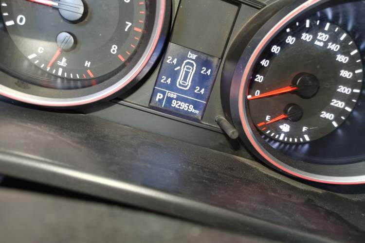 Used Haval H6 2015 Sport Edition 1.5T Automatic Two-Wheel Drive Luxury Model Odometer Close Up