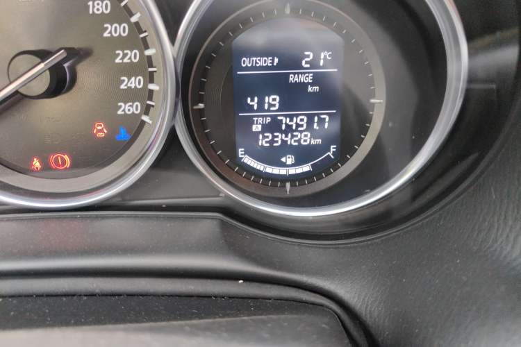 Used Mazda CX-5 2013 2.0L Automatic Two-Wheel Drive Comfort Version Odometer Close Up