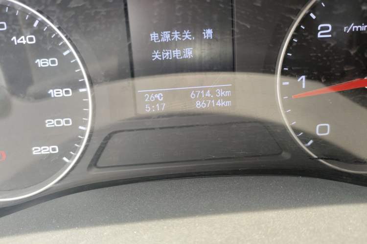 Used Foton General F9 2022 2.0T Diesel Automatic 2WD Enjoyment Version with Long Bed 4F20TC Odometer Close Up