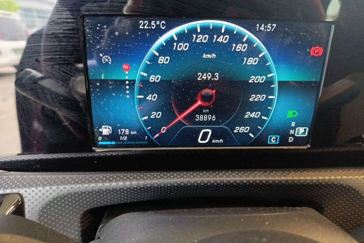 Used Mercedes-Benz A-Class 2020 A 180 L Sport Sedan Odometer Close Up
