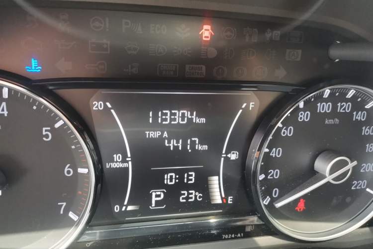 Used Honda Crider 2019 180 Turbo CVT Luxury Edition China VI Emission Standard Odometer Close Up