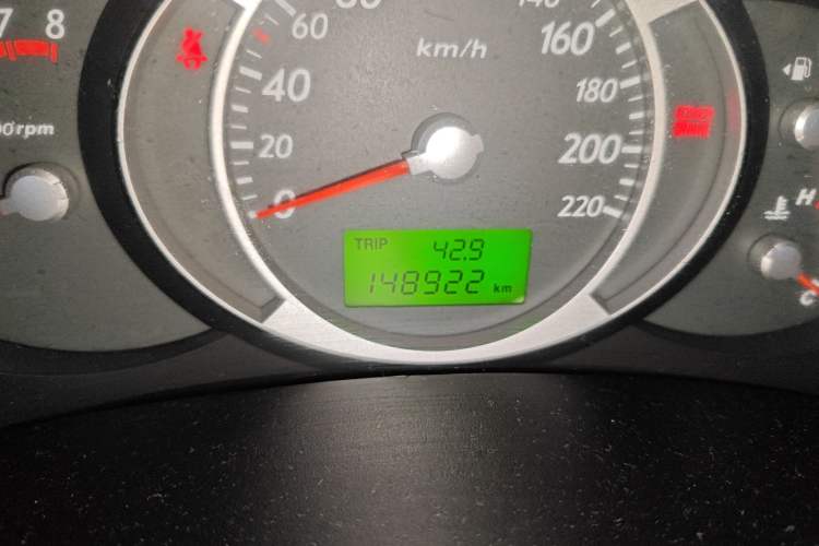 Used Hyundai Tucson 2009 2.0L Manual Two-Wheel Drive Fashion Edition Odometer Close Up