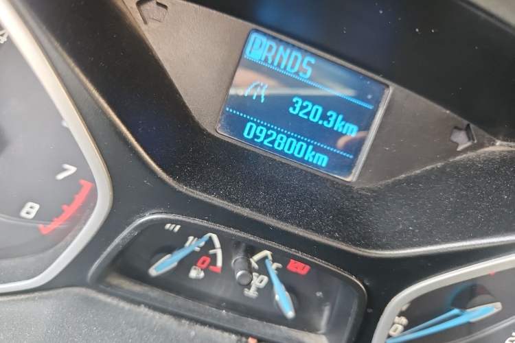 Used Ford Focus 2012 Sedan 1.6L Automatic Comfort Model Odometer Close Up