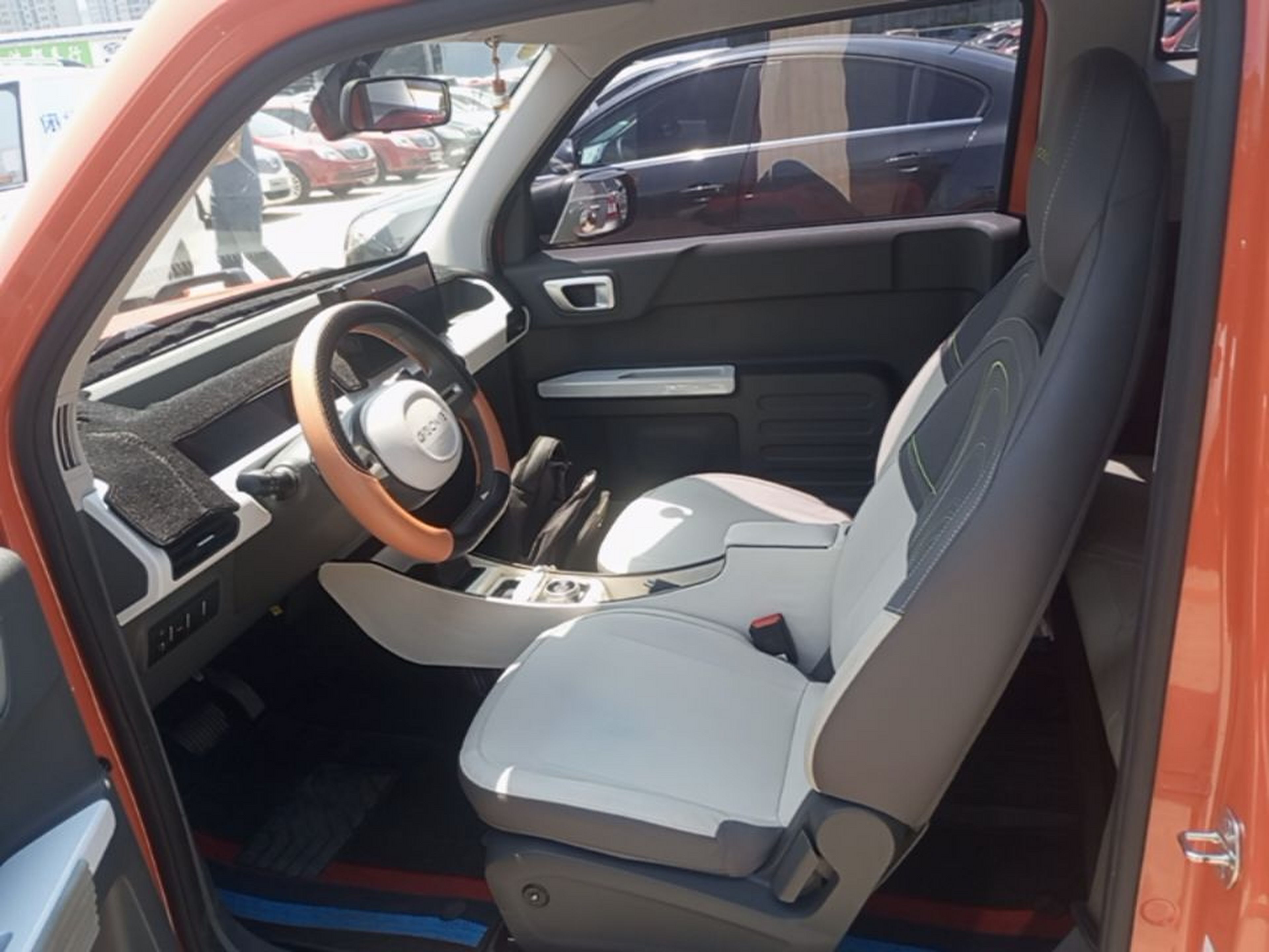 A primeira fila do carro