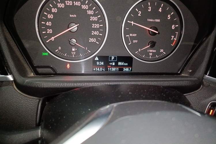 Used BMW X1 2018 sDrive18Li Luxury Model Odometer Close Up