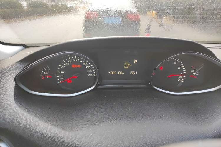 Used Peugeot 308S 2015 1.2T Automatic Jingchi Edition Odometer Close Up