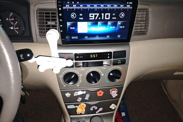 Used Toyota Corolla EX 2011 1.6L Automatic Classic Edition Audio And AC Panel