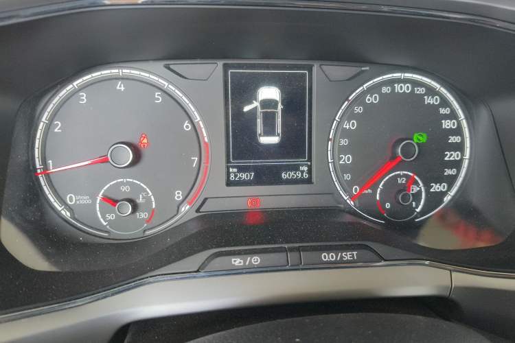 Used Volkswagen T-Cross 2019 280TSI DSG Comfort Edition Odometer Close Up