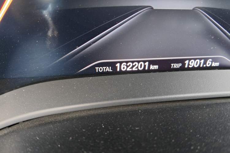 Used BMW 5 Series 2018 530Li xDrive Luxury Package Odometer Close Up