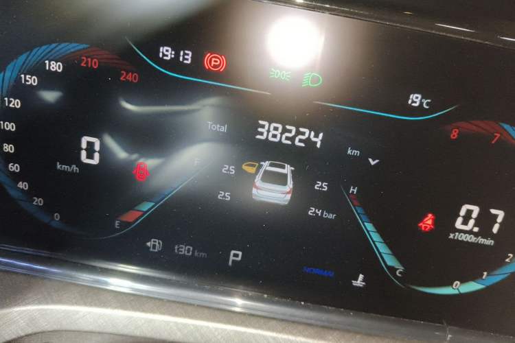 Used CHANGAN Eado 2022 PLUS Blue Whale NE 1.4T GDI DCT Prestige Edition Odometer Close Up