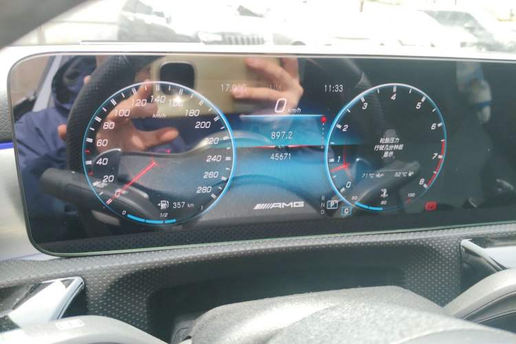 Used Mercedes-Benz A AMG 2020 Facelifted AMG A 35 4MATIC Odometer Close Up