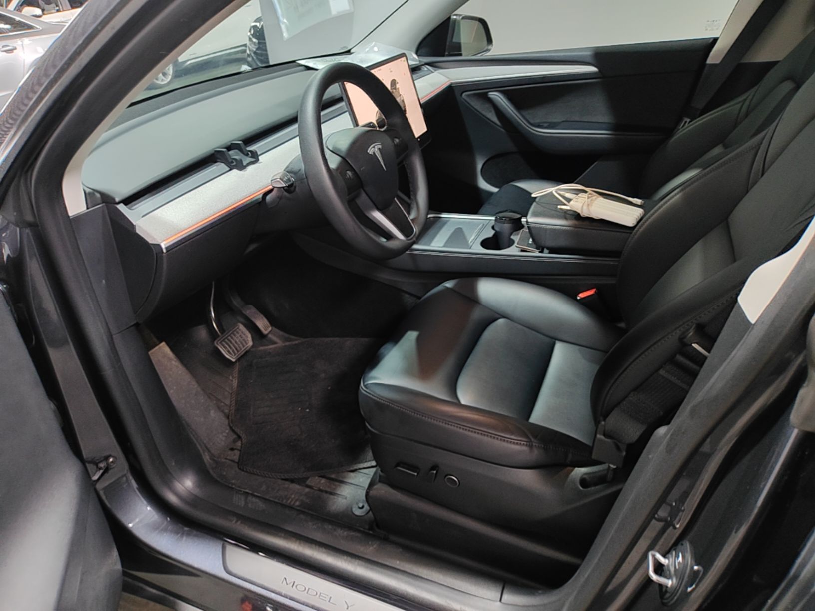 Vordere Reihe im Auto
