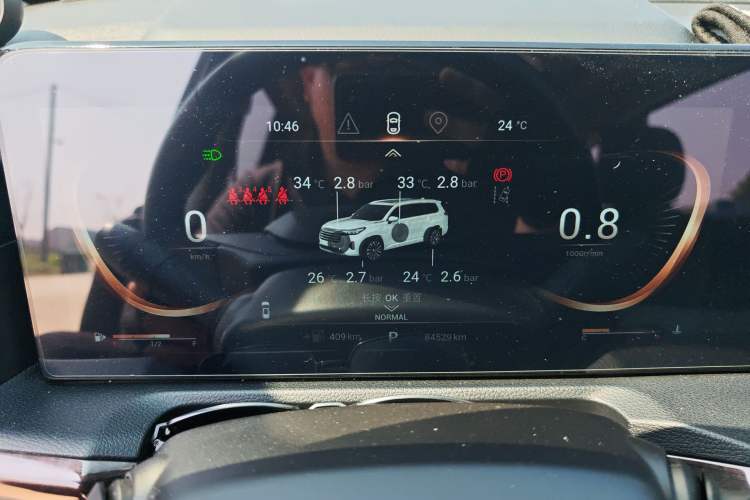 Used EXEED Lanyue 2021 390T Two-Wheel Drive Starry Edition Odometer Close Up