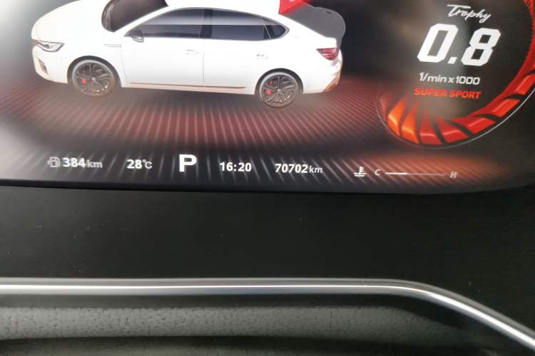 Used MG 6 2020 1.5T Automatic Trophy Smart Drive Flagship Edition Odometer Close Up