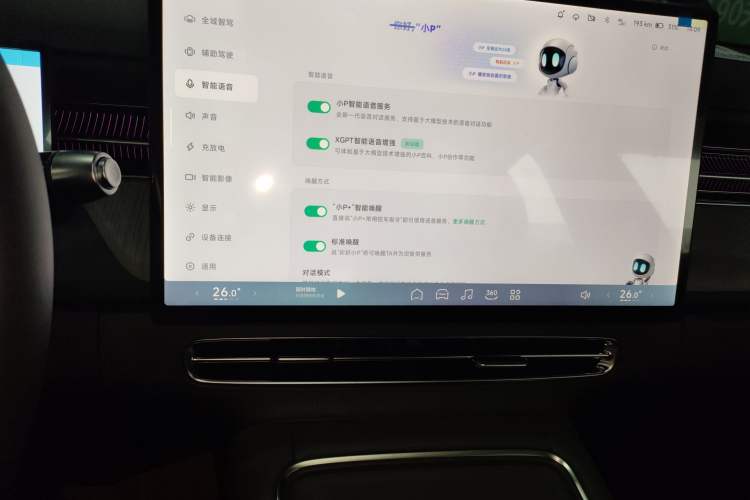 Used XPeng G6 2025 625 Long-Range Max Flagship Edition Audio And AC Panel