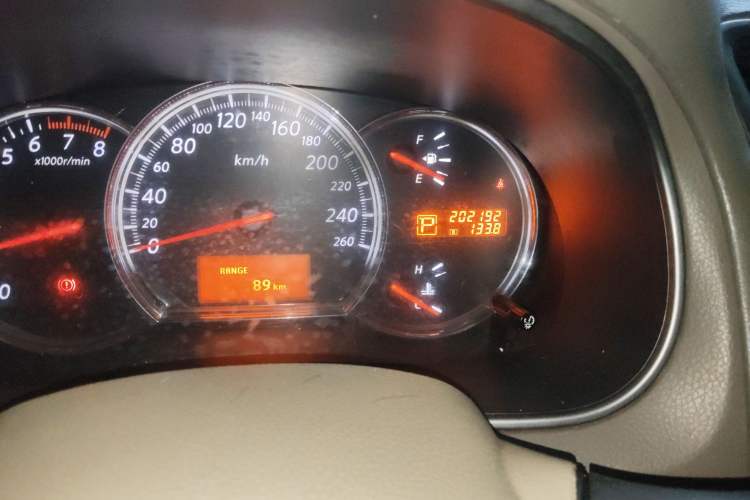 Used Nissan Teana 2008 2.0L XL Comfort Edition Odometer Close Up