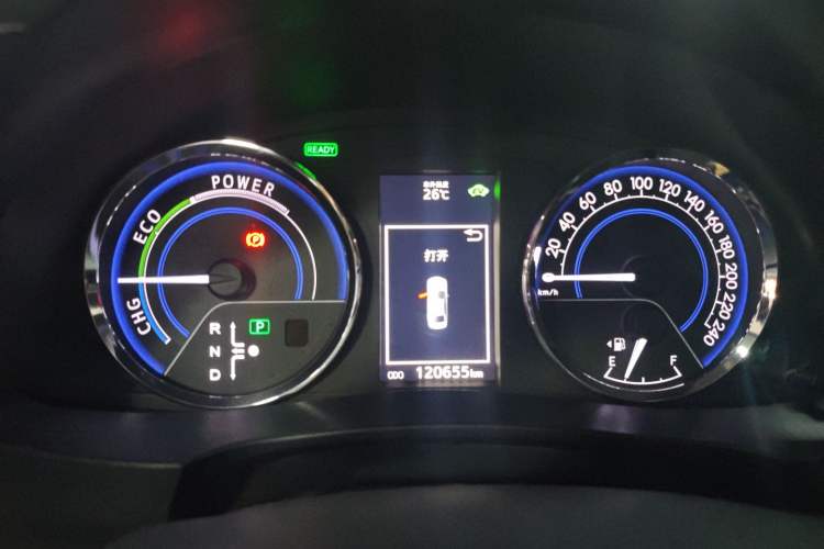 Used Toyota Levin 2016 Dual-Engine 1.8H GS E-CVT Elite Model with Sunroof Instrument Cluster