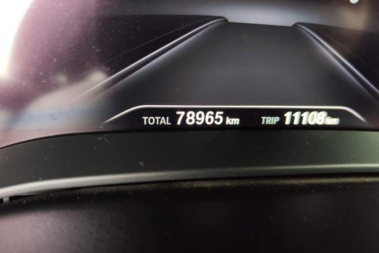 Used BMW 5 Series 2019 530Li xDrive M Sport Package Odometer Close Up